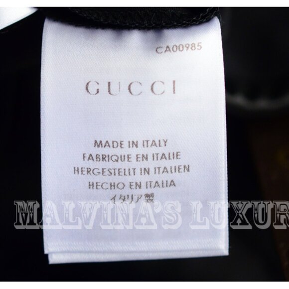 GUCCI RIDING PANTS SKINNY LEATHER TRIM BLACK COTTON BUTTONED HEMLINE IT 38 US 2 - Picture 10 of 11